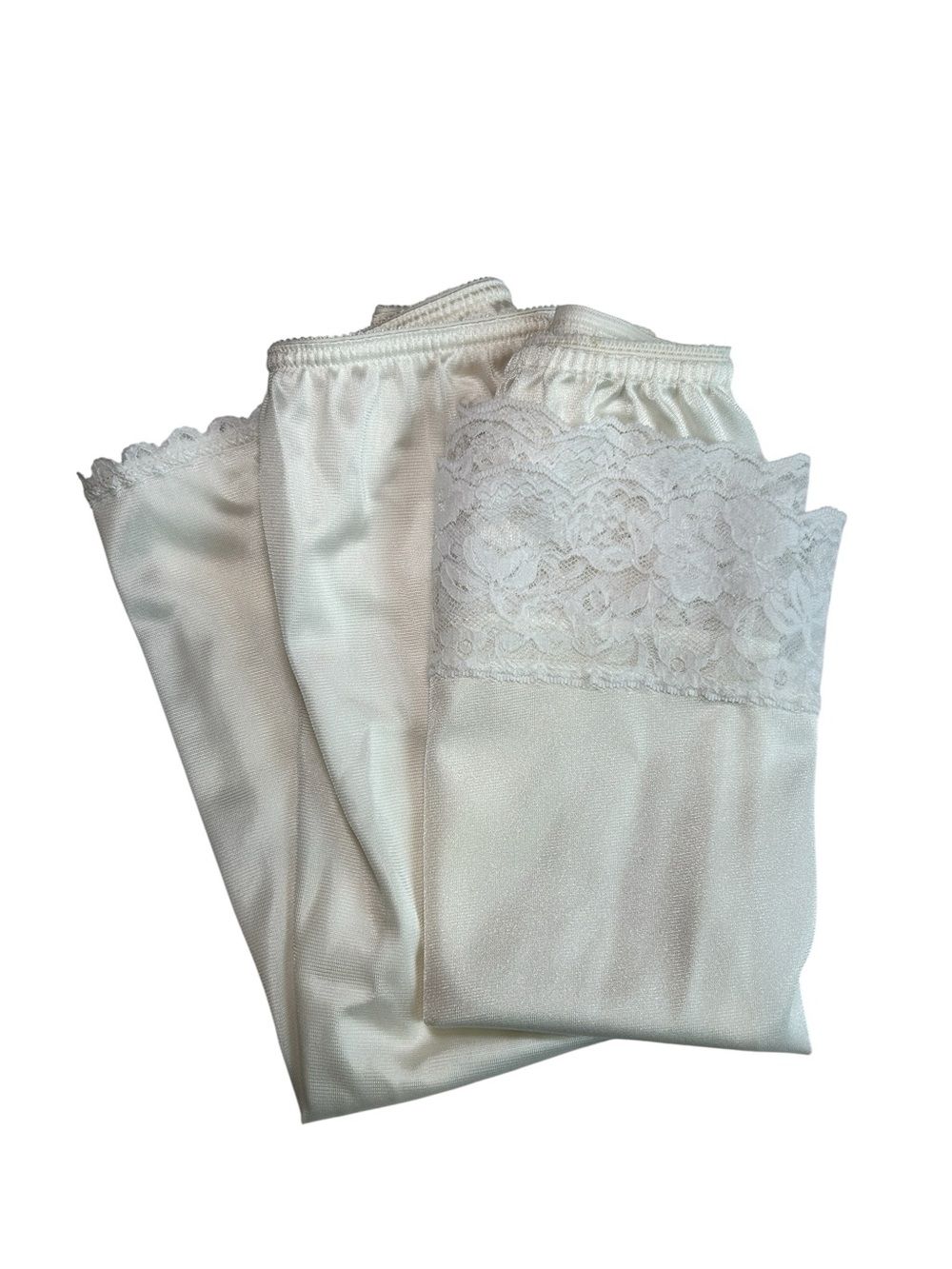 Vintage Nylon Slip Set 2 Piece Lace Trim Slips Fortune Small Warnerâs Medium